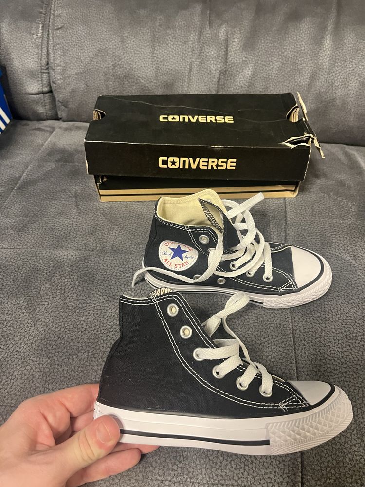 Converse черни високи