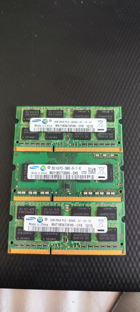 3 бр Плочки Рам / RAM памет DDR3 Samsung