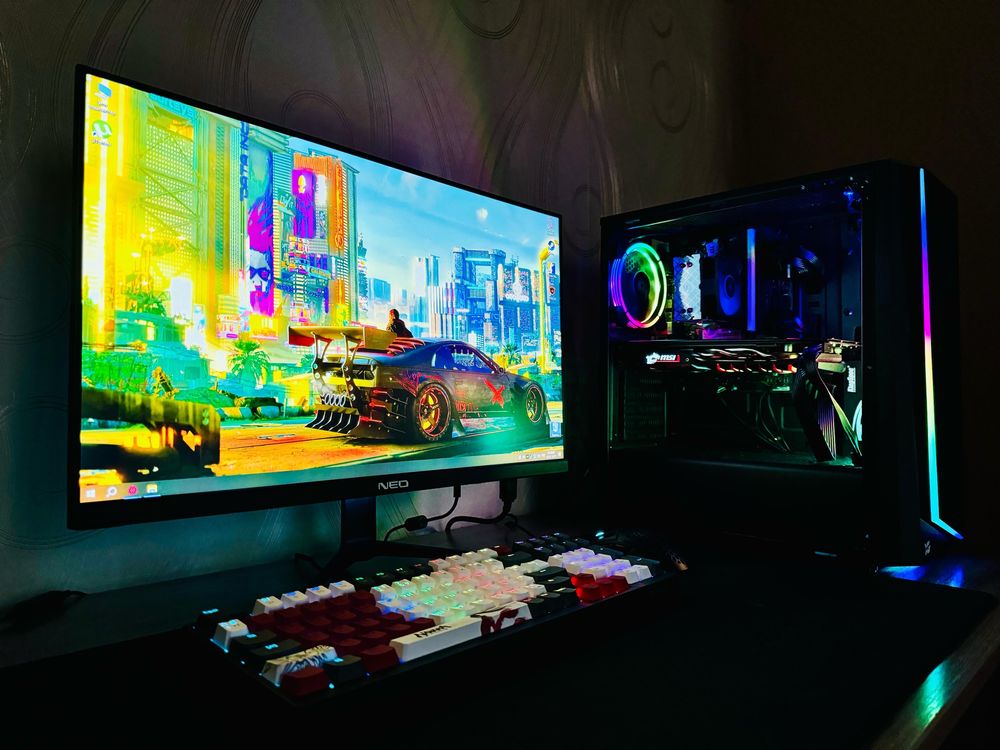 Мощный Игровой Компьютер с Монитором 180 герц