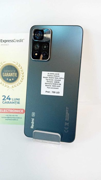 (AG 35) Telefon Xiaomi Redmi Note 11 Pro+ B.10005(AG42)/ Garantie2 ani