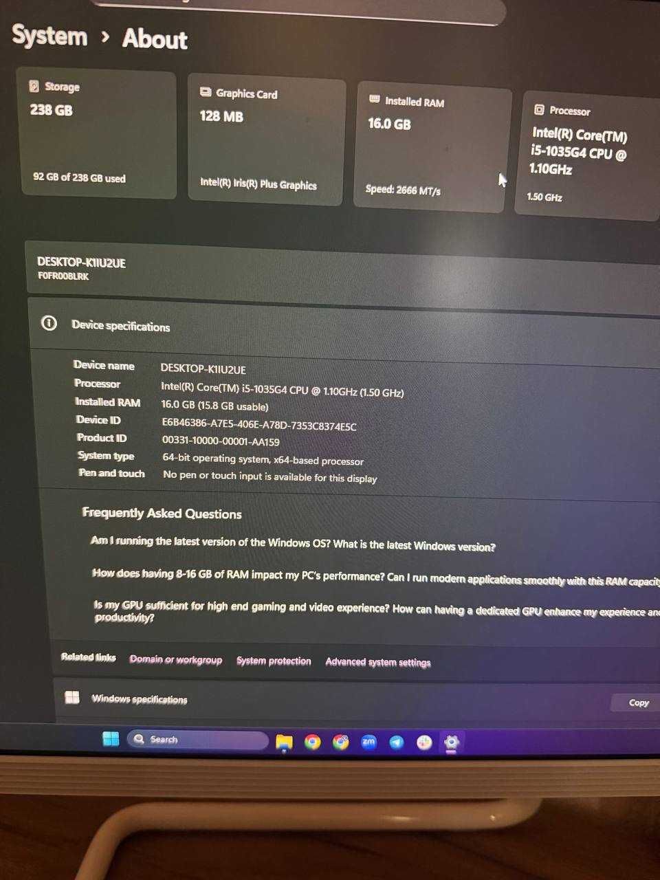 Моноблок Lenovo 16.0 GB