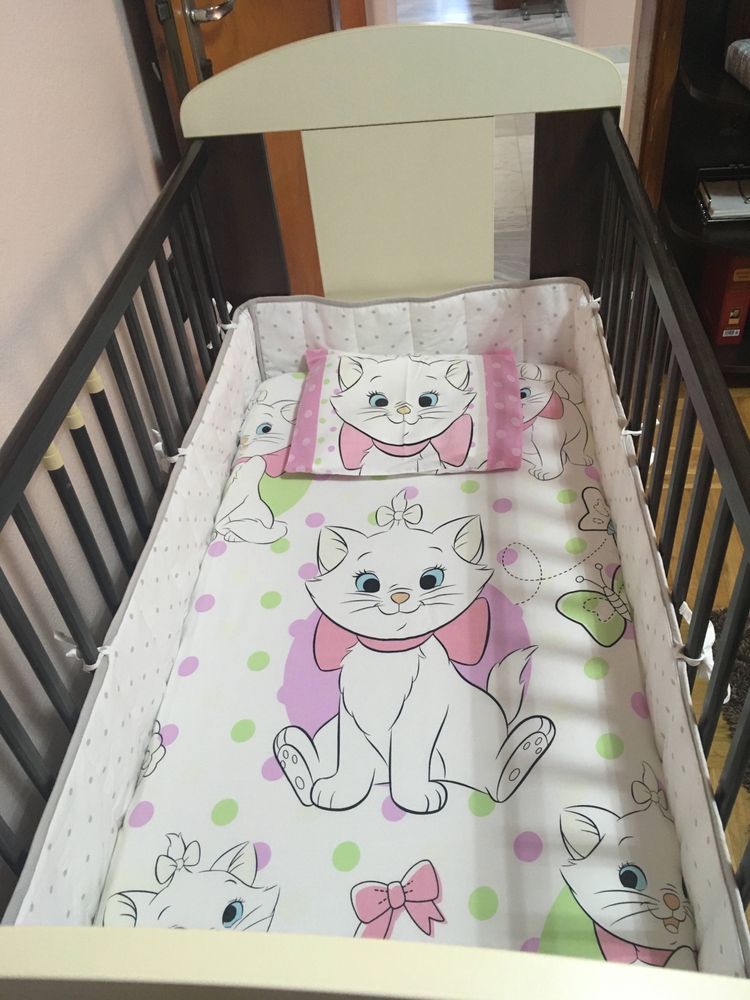 Детско легло с два вида приставки