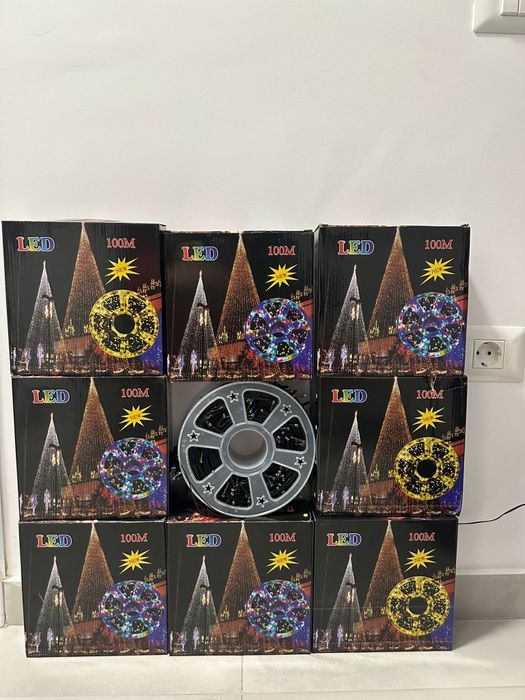 Instalație de Crăciun interior/exterior/100m/8 jocuri de lumini