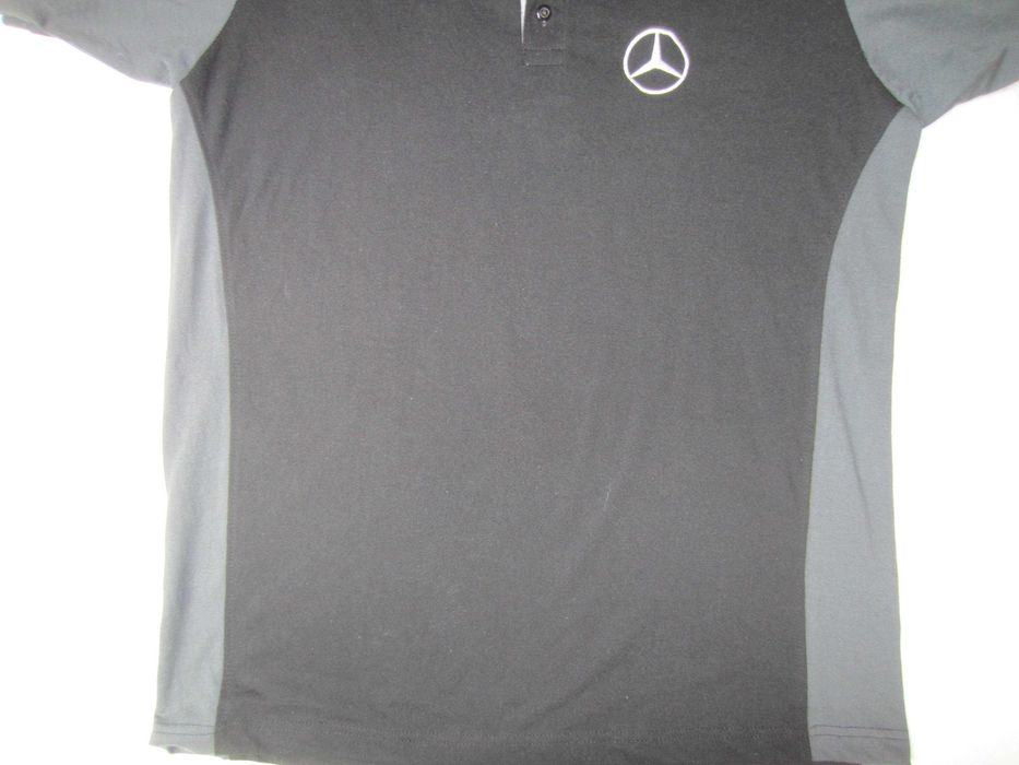Tricou Mercedes, masura L,polo 3 nasturi, 50%Bumbac, ca nou