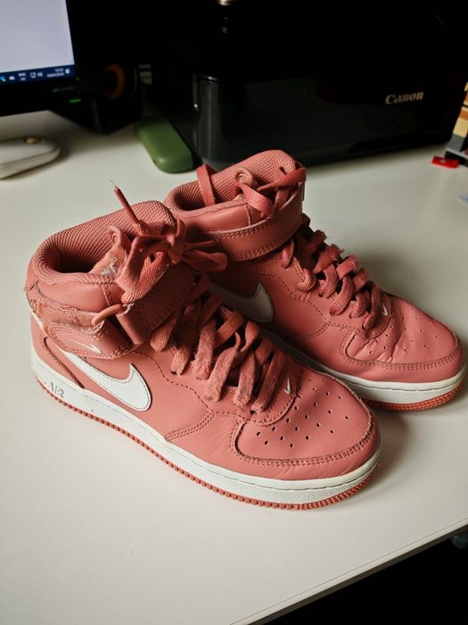 Nike Air Force 1 Mid Red Stardust - EU35.5/US3.5/UK3