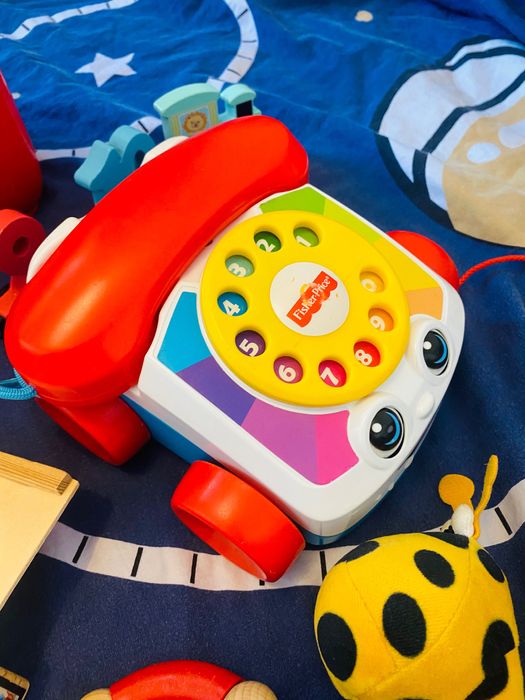 Lot jucarii lemn și Fisher Price
