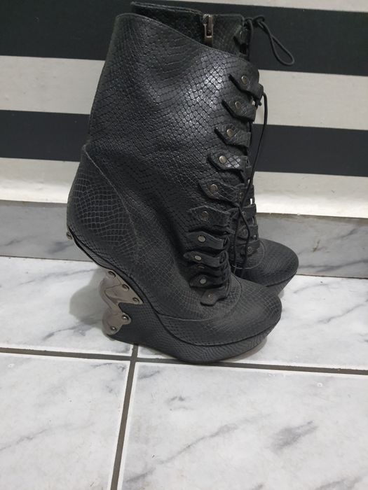 Маркови боти с пух  естествена кожа