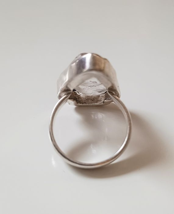 Inel argint cuart de gheata