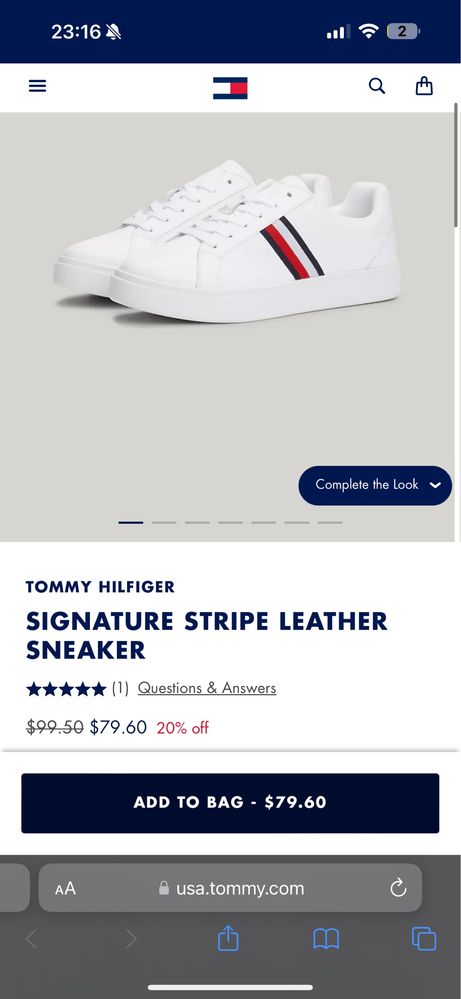 кеды Tommy Hilfiger