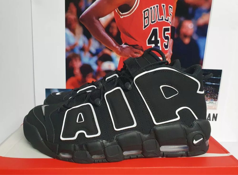 Adidasi Nike Uptempo Black&White 96 Edition