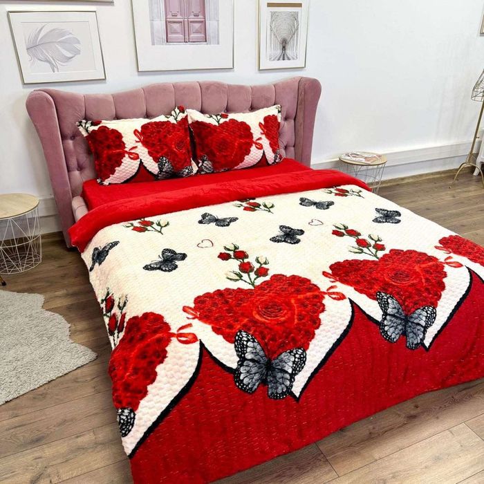 Lenjerie de pat groasă creponata