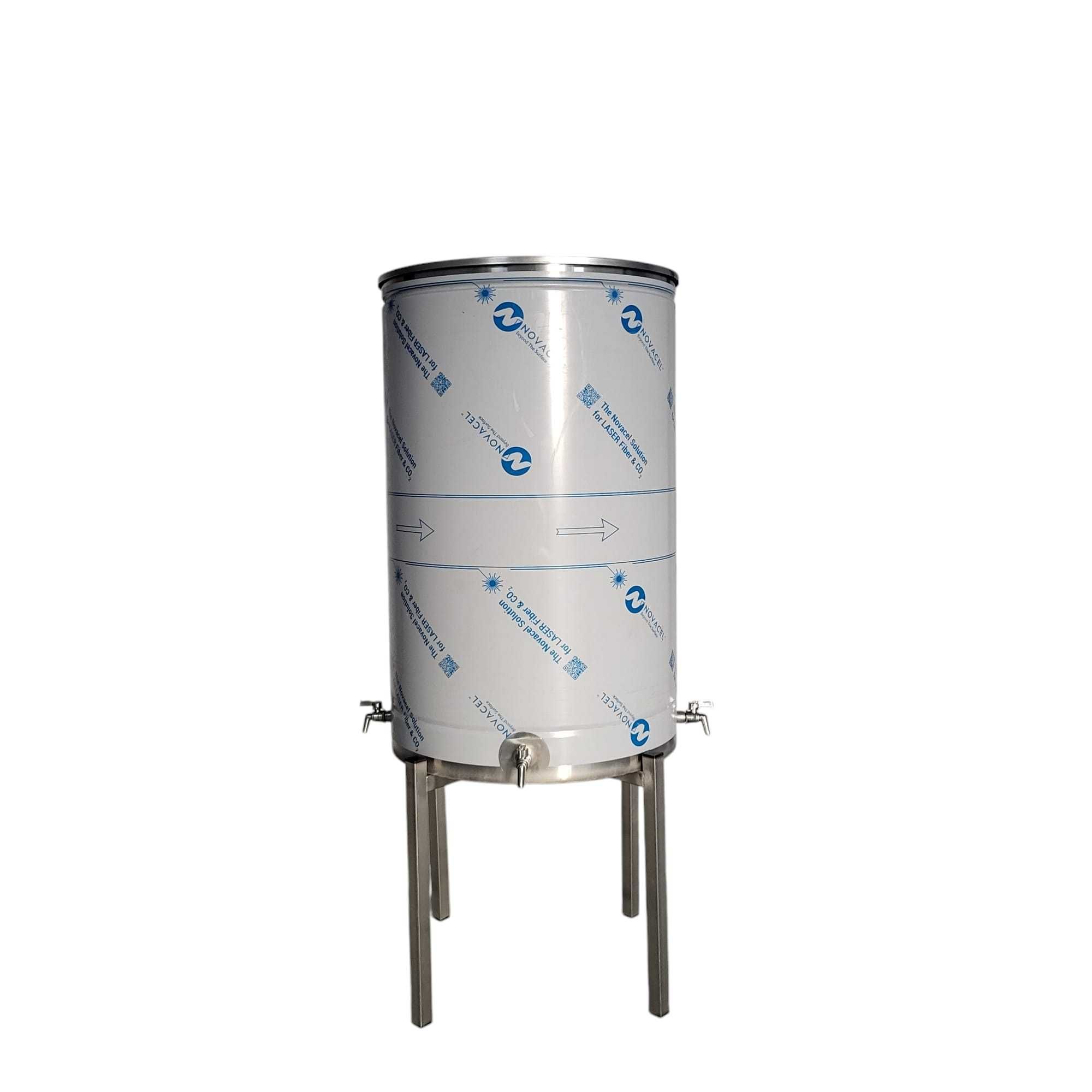 Vas de agheasma INOX 200 L cu suport si 3 robineti