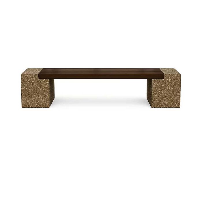 Banca stradală din beton cu  piatră naturală – 200 x 39 x 40 cm