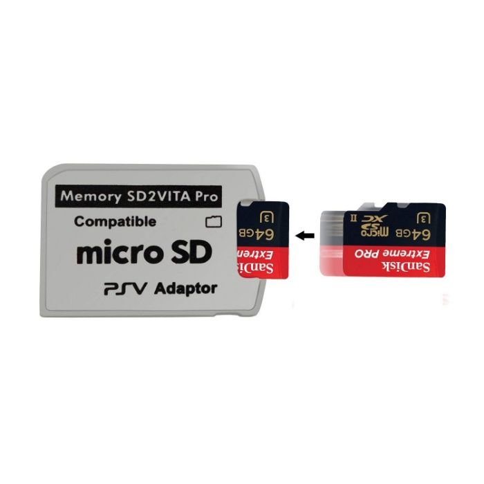 Adaptor card micro SD la card memorie Playstation PS Vita SD2VITA v5