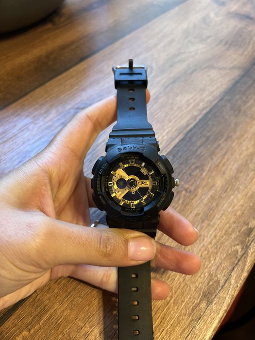 Дамски часовник Baby G-Shock,Black and Gold