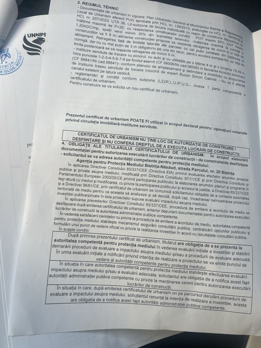 Teren 534 mp pentru casa pe str ghinzii 153