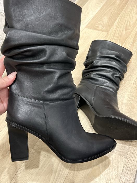 Полусапожки женские, размер 39, кожа, демисезонные. Турция.