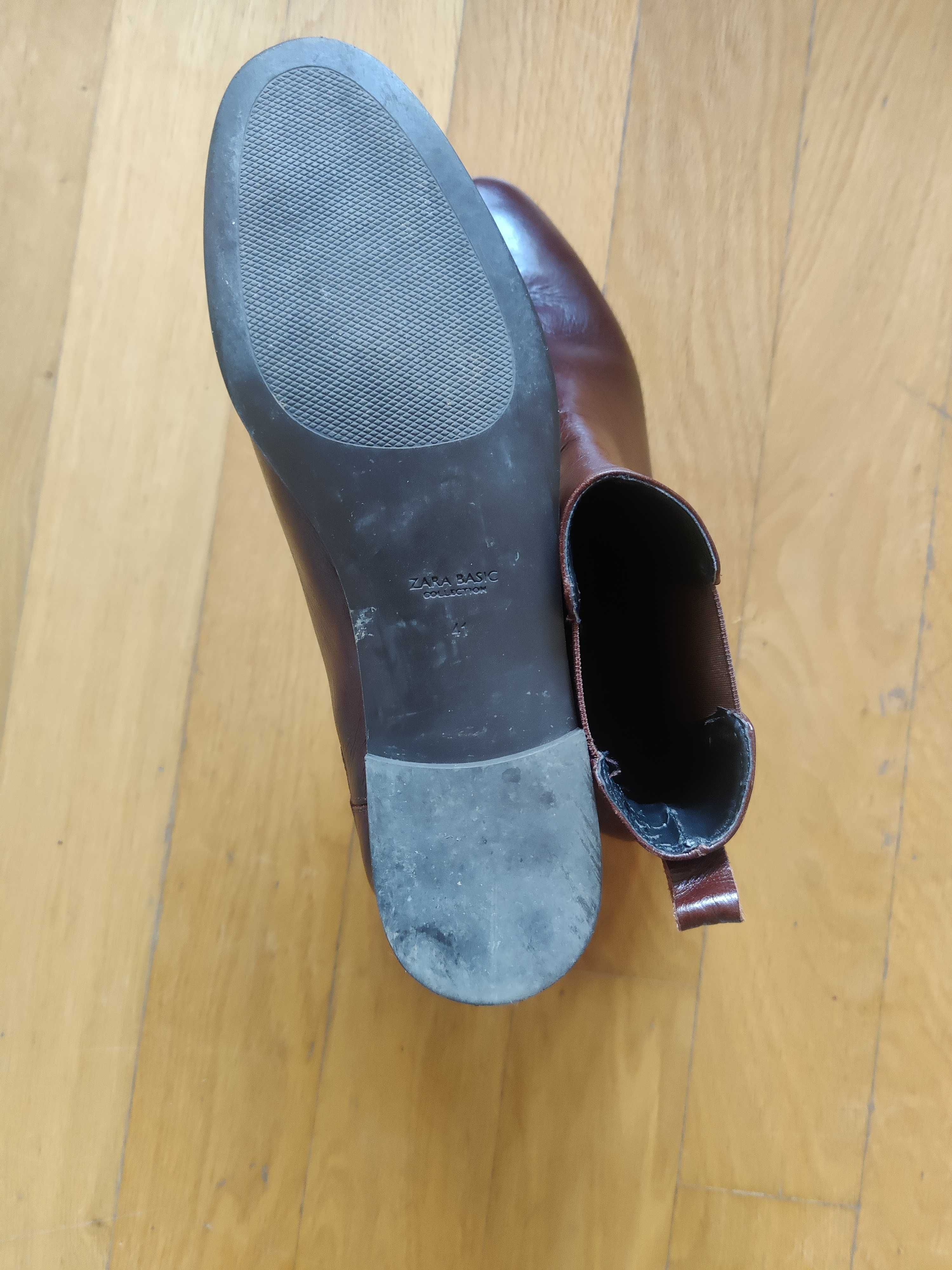 Botine piele Zara mărimea 41