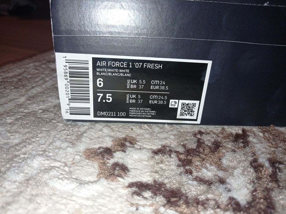 Af1 fresh albi imaculați 38.5