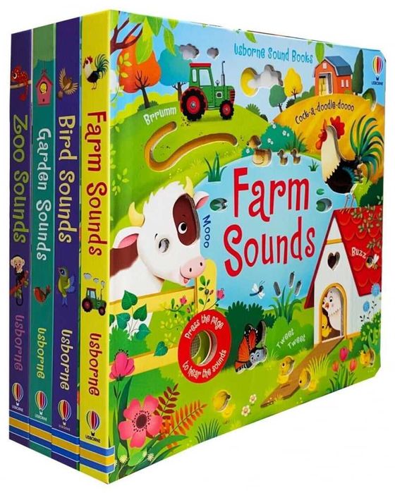 Books Series 2 Collection 4 Books Set Farm, Bird, Garden, Zoo
