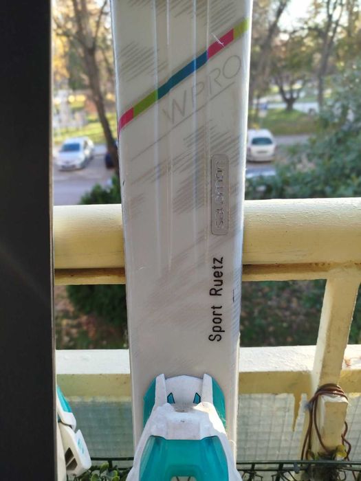 Дамски Бяли Ски Salomon W Pro 154 + Ски Обувки