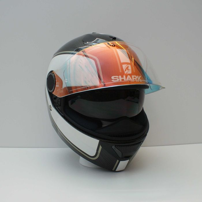 Каска за мотор SHARK SPARTAN Carbon Priona White размер S