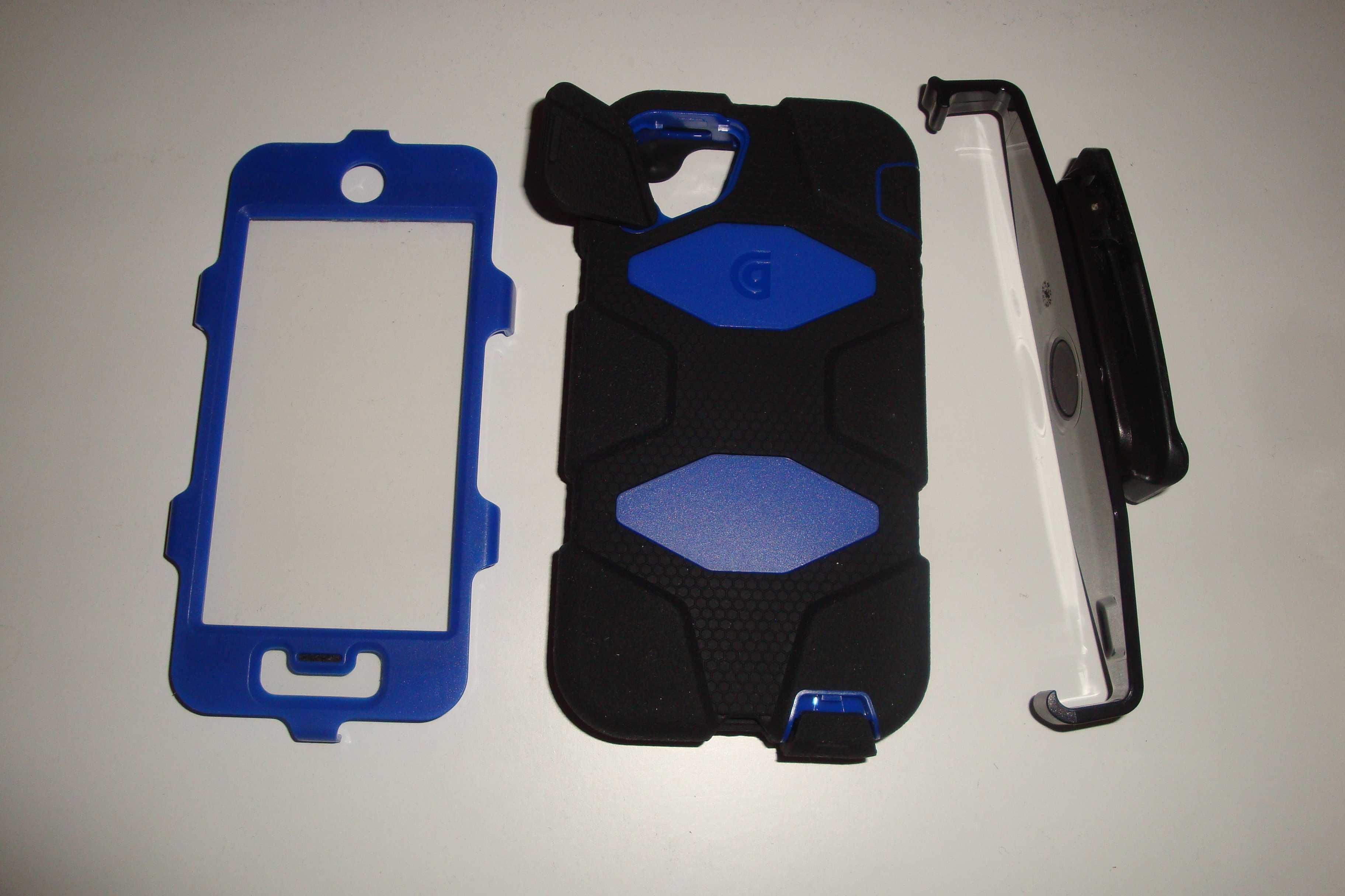 carcasa protectie iphone 5s 5se 5c griffin survivor negru albastru