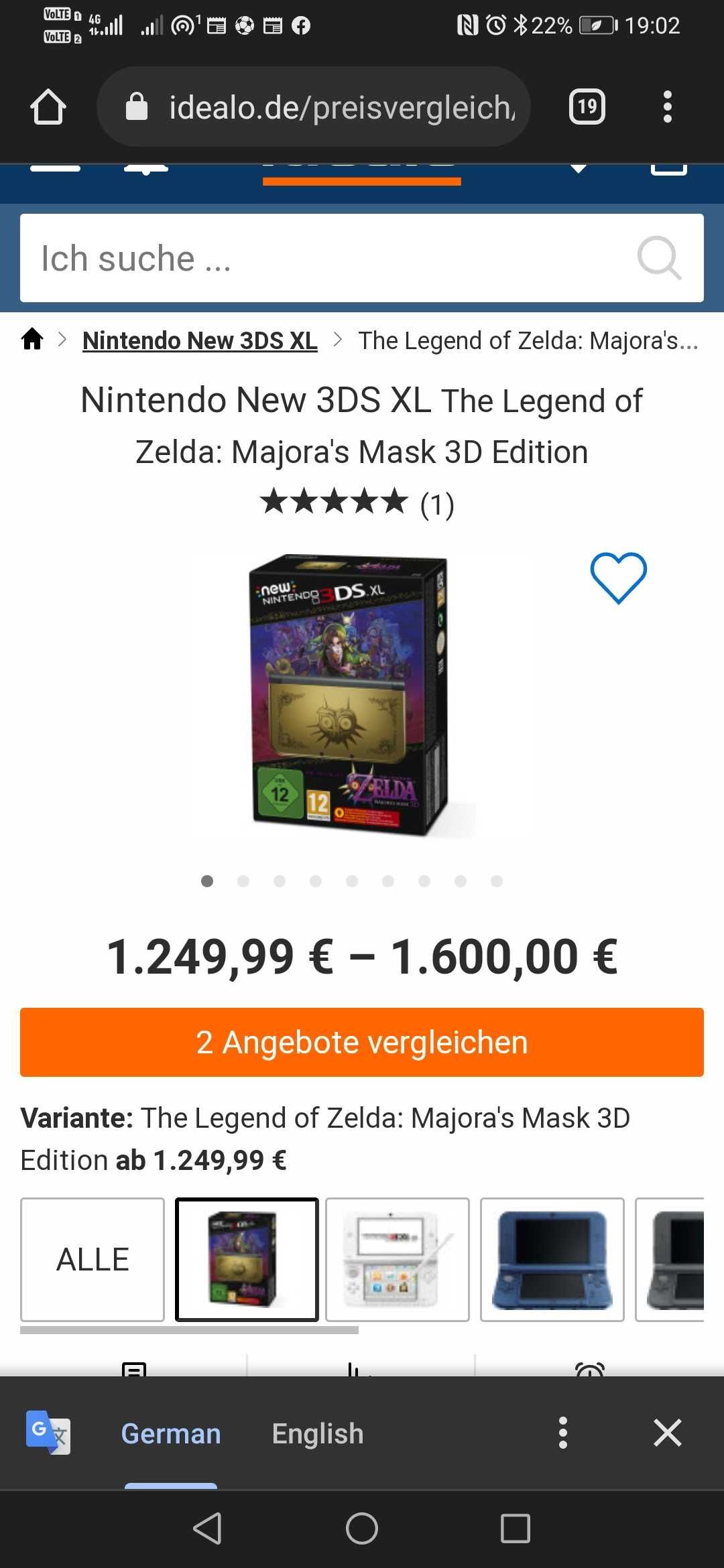Consola Nintendo New 3DS XL Zelda Majora’s Mask Edition SIGILATA