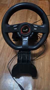 Руль игровой genius speed wheel 5 Turbo Function в идеальном состоянии
