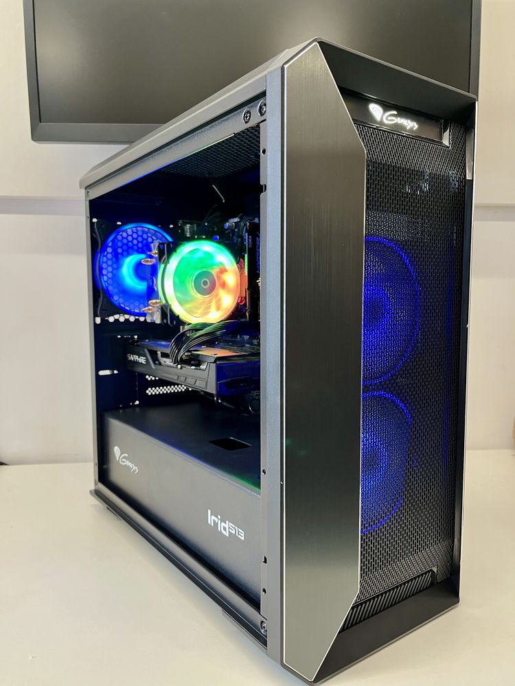 Unitate PC Gaming I5-9600K, 16GB Ram, 240 GB + 2 TB, RX 5500 XT - Nou!