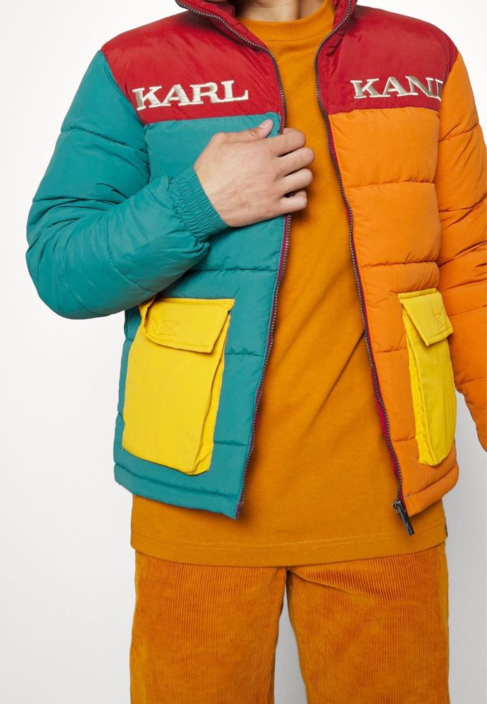 Karl Kani Retro Block Puffer Jacket ОРИГИНАЛНИ зимни якетa - S
