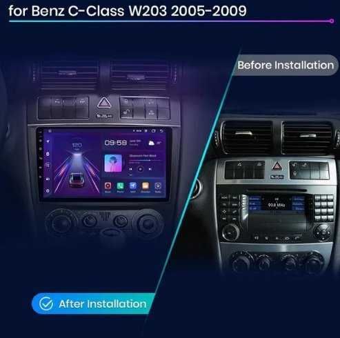 Mercedes C class W203 2005 - 2011 Мултимедия с НАВИГАЦИЯ АНДРОИД