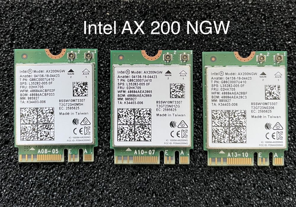 Intel AX200/AX201 NGW-CNVio2 -wifi 6