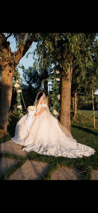 Rochie mireasa corset S-M-L impecabila