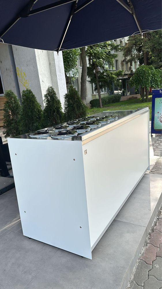 Vitrina/lada inghetata ca Noua IFI Pozzetti 10 + 10 carapine