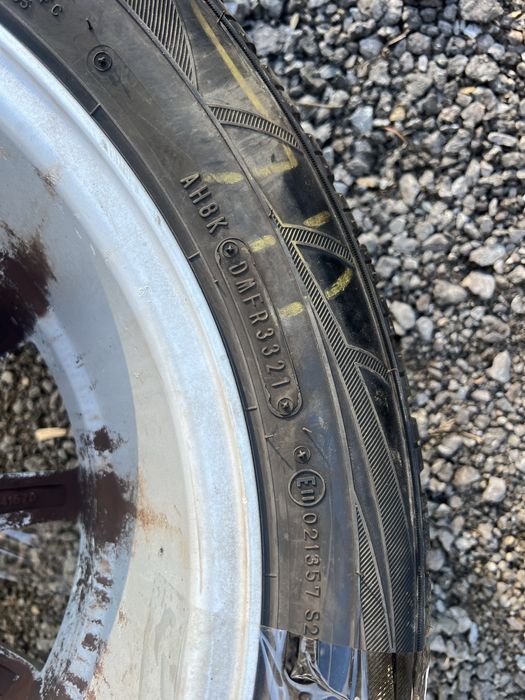 Jante aliaj vw 5x112 + cauciucuri de iarna 205 55 16