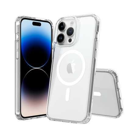 Прозрачен калъф за iPhone 15, 15 Plus, 15 Pro, 15 Pro Max с MagSafe
