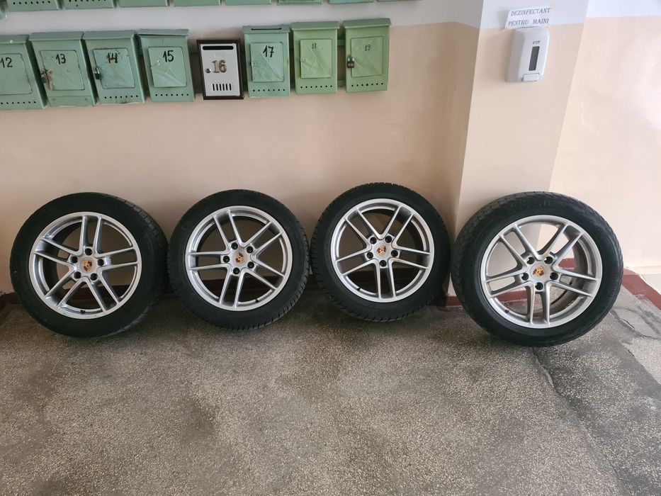 Set Roti/Jante 19 Porsche Panamera Anvelope Iarna
