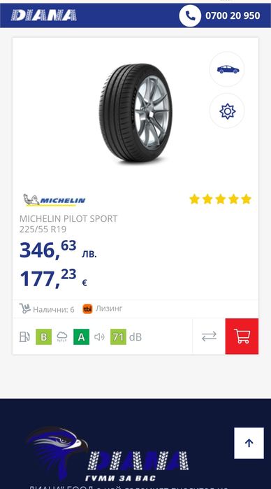 4бр. летни гуми 225/55/19 Michelin Pilot Sport 4, SUV
dot23
7.3mm
Мног