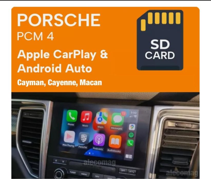 SD card Activare Porsche Apple Carplay si Android Auto