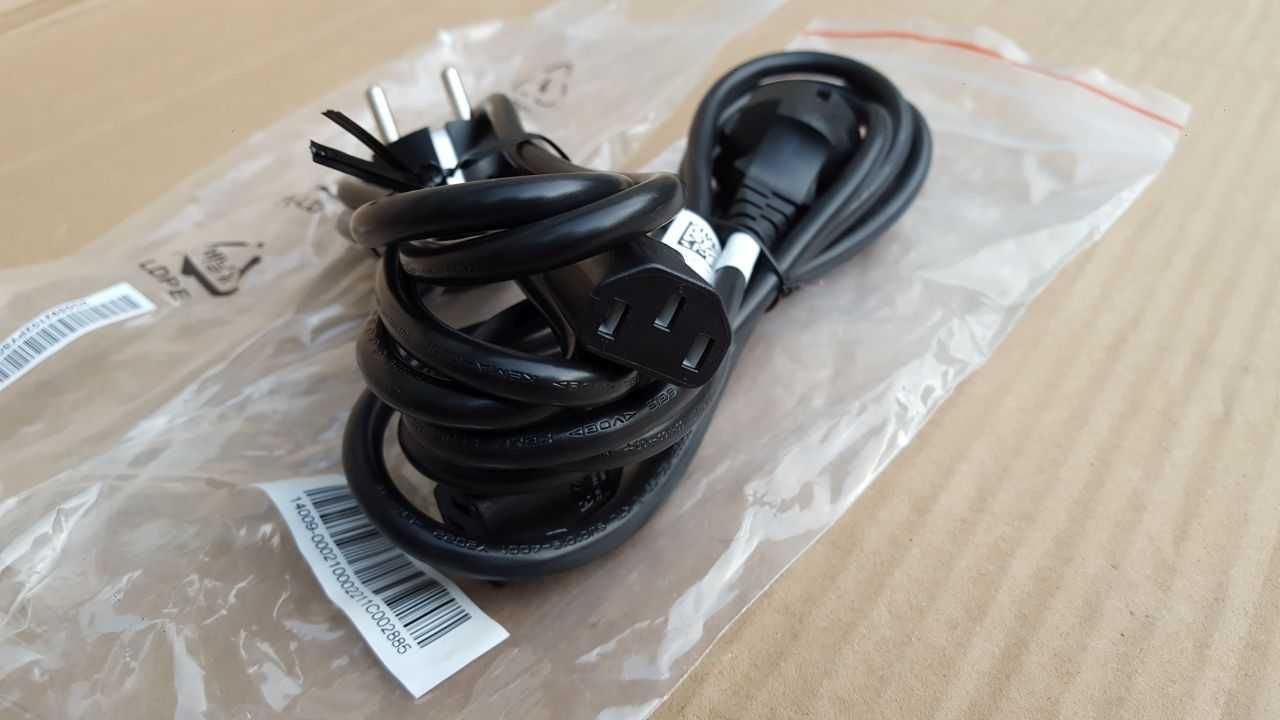 Lot cabluri alimentare Schuko IEC C13 230V 3 pini 90 grade - NOI