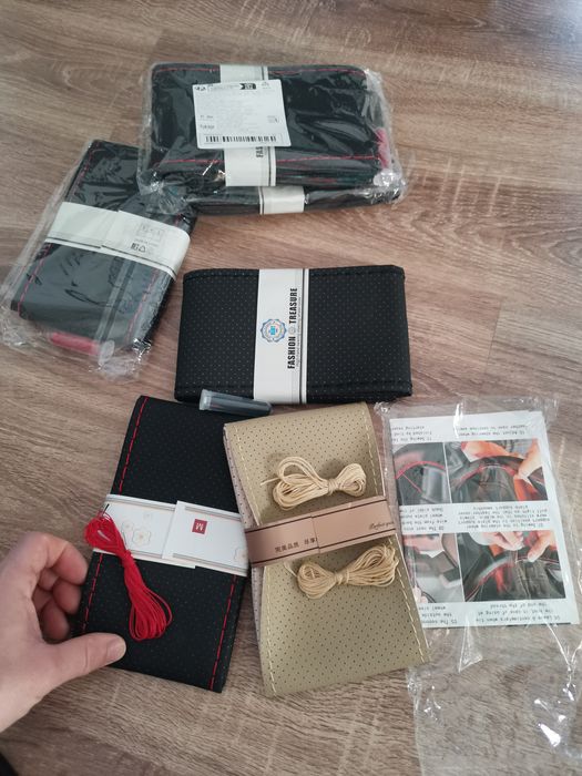 Husa Volan cu ac si ata, Piele ecologica premium