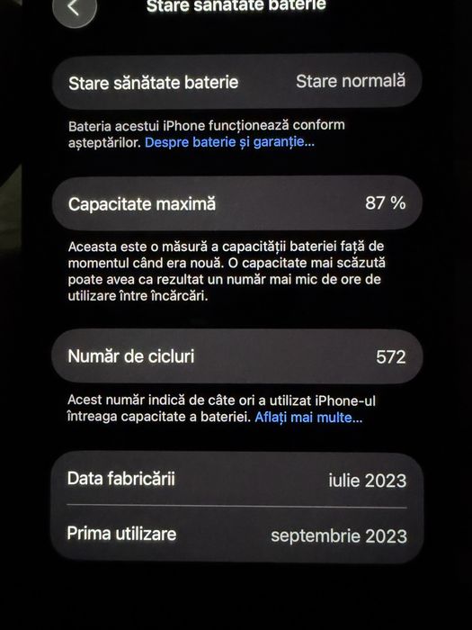 Iphone 15 PRO Titanium Black 256GB