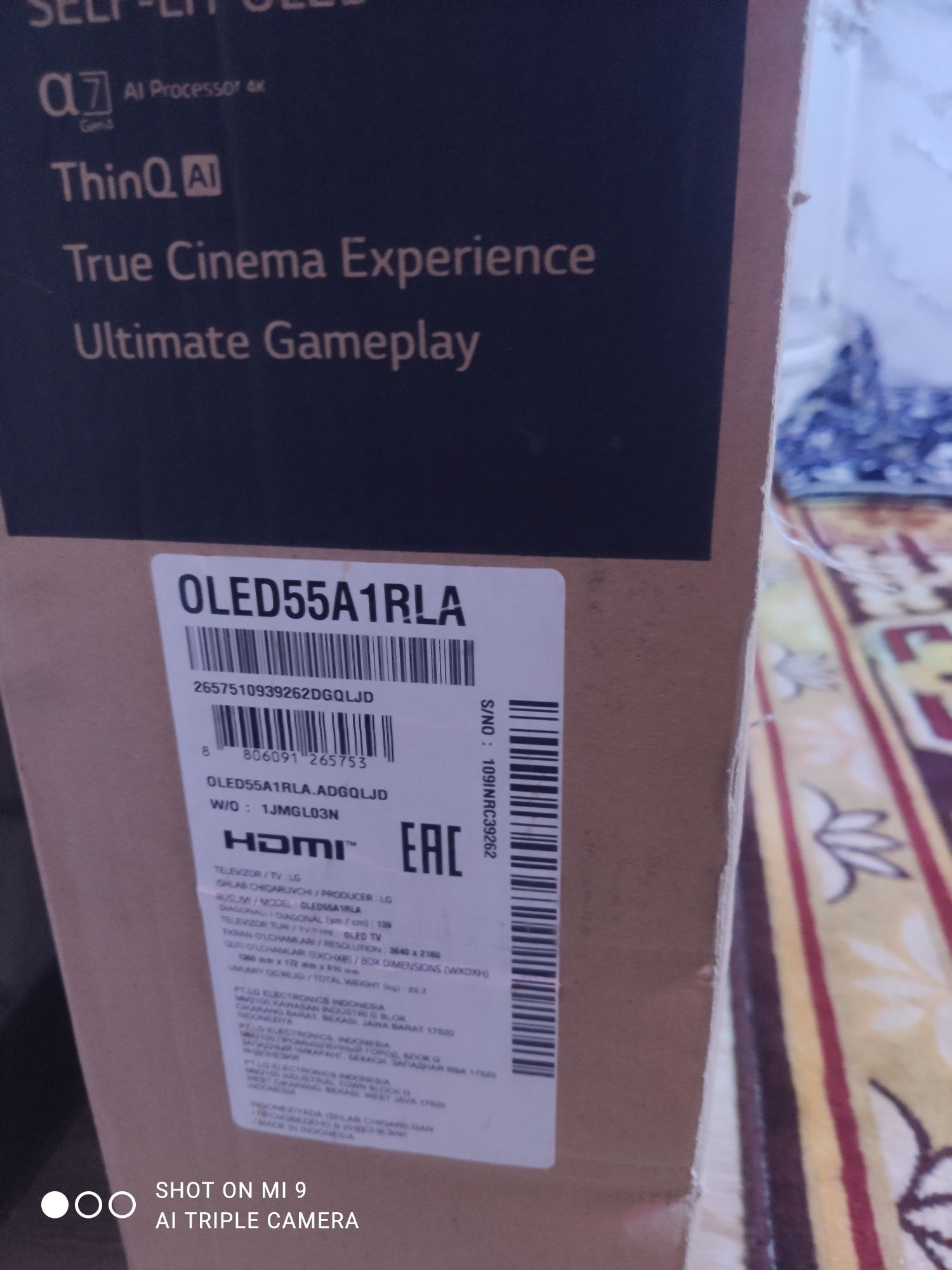 Продаю телевизор LG 55дюм