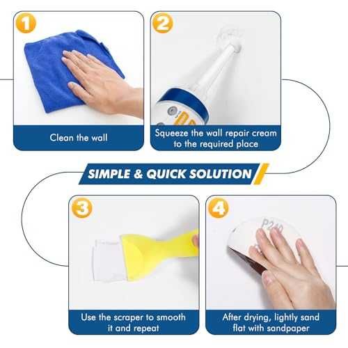 Нова Ремонтна паста за стени – поправя пукнатини, драскотини и дупки