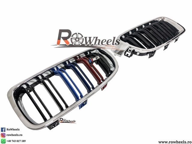 Grila BMW Chrome TRI culor bmw seria3 F30 F31