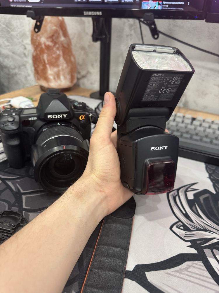 Sony Alpha DSLR-A850 камера и вспышка, идеал