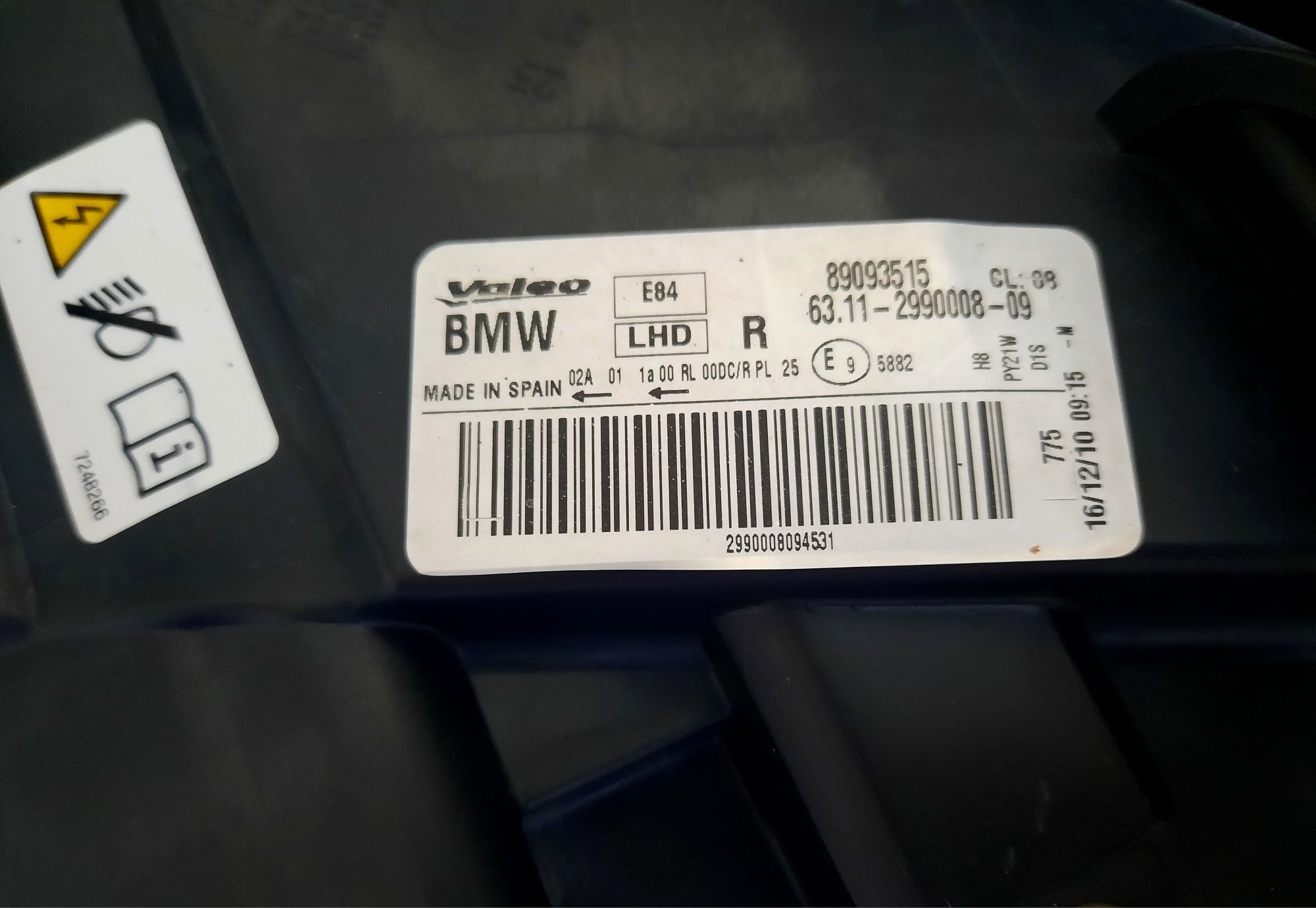 Фарове БМВ, BMW X1  E84