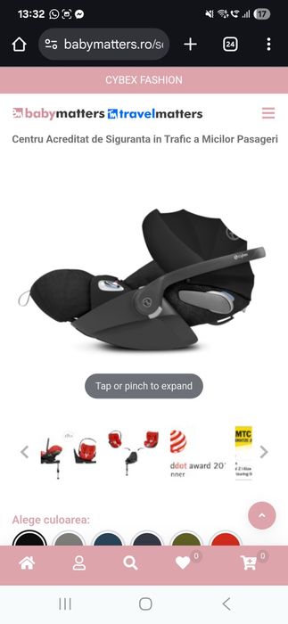 Scoica Cybex platinium Cloud Q + baza isofix