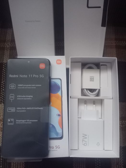 Xiaomi redmi note 11 pro 5G nou nouț+ accesorii!!